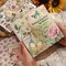 Vintage Botanical Scrapbooking Supplies Kit, Aesthetic Flower Scrapbook Kit for Bullet Junk Journal, 12 Rolls Washi Tape, Stickers Papers for DIY Journaling Supplies, Craft Gift for Girl Women